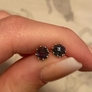 Pandora Blue Crown studs